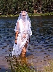 Lory with two fingers in her vagina