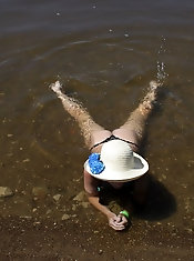 Oral sex resulting in a mouth full of semen