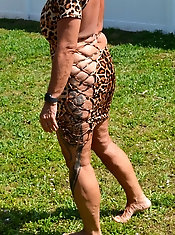 Outdoor playtime with sex toys